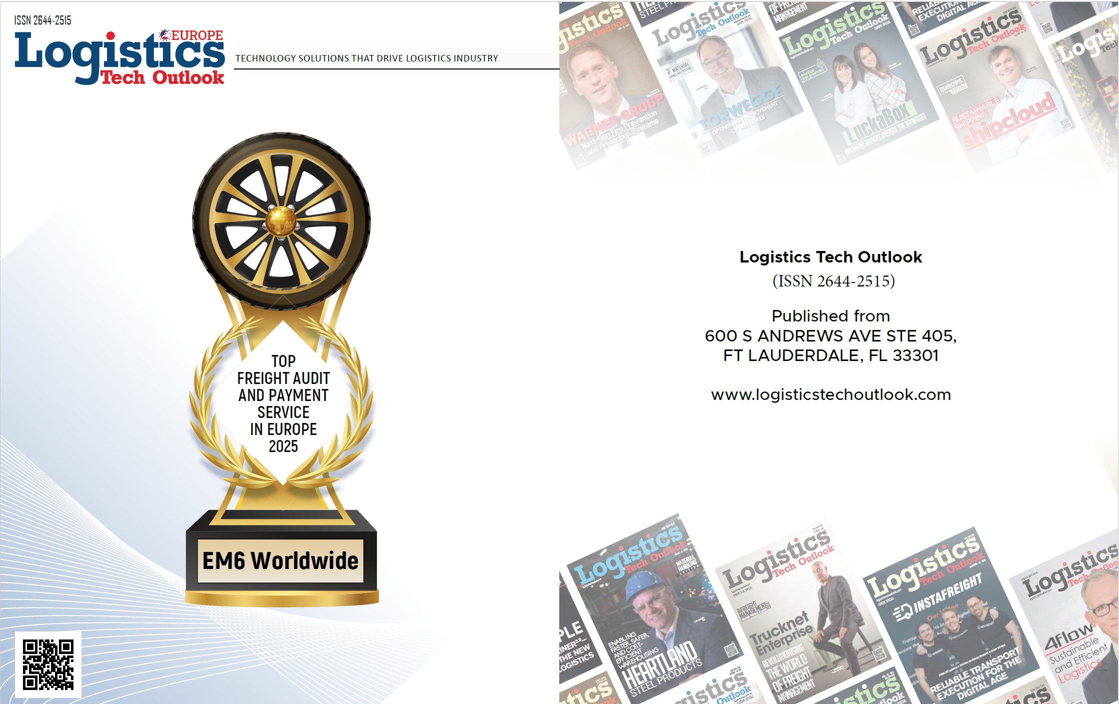 EM6 is proud to be awarded the top honour for Europe as well.
